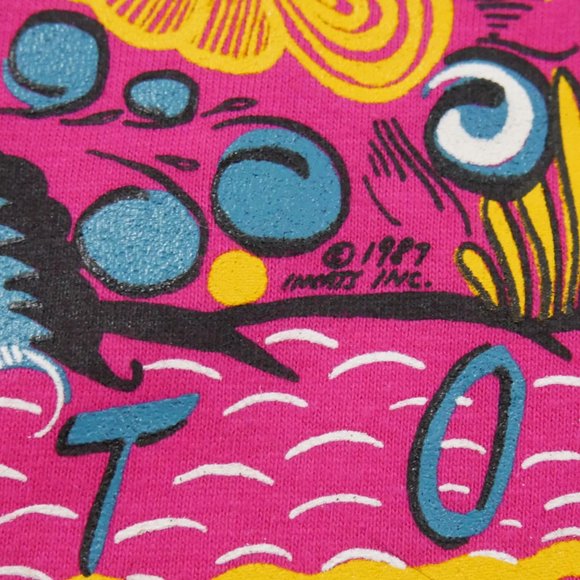 1987 El Gato Tonala Mexican Pottery Style T-Shirt - Picture 6 of 8